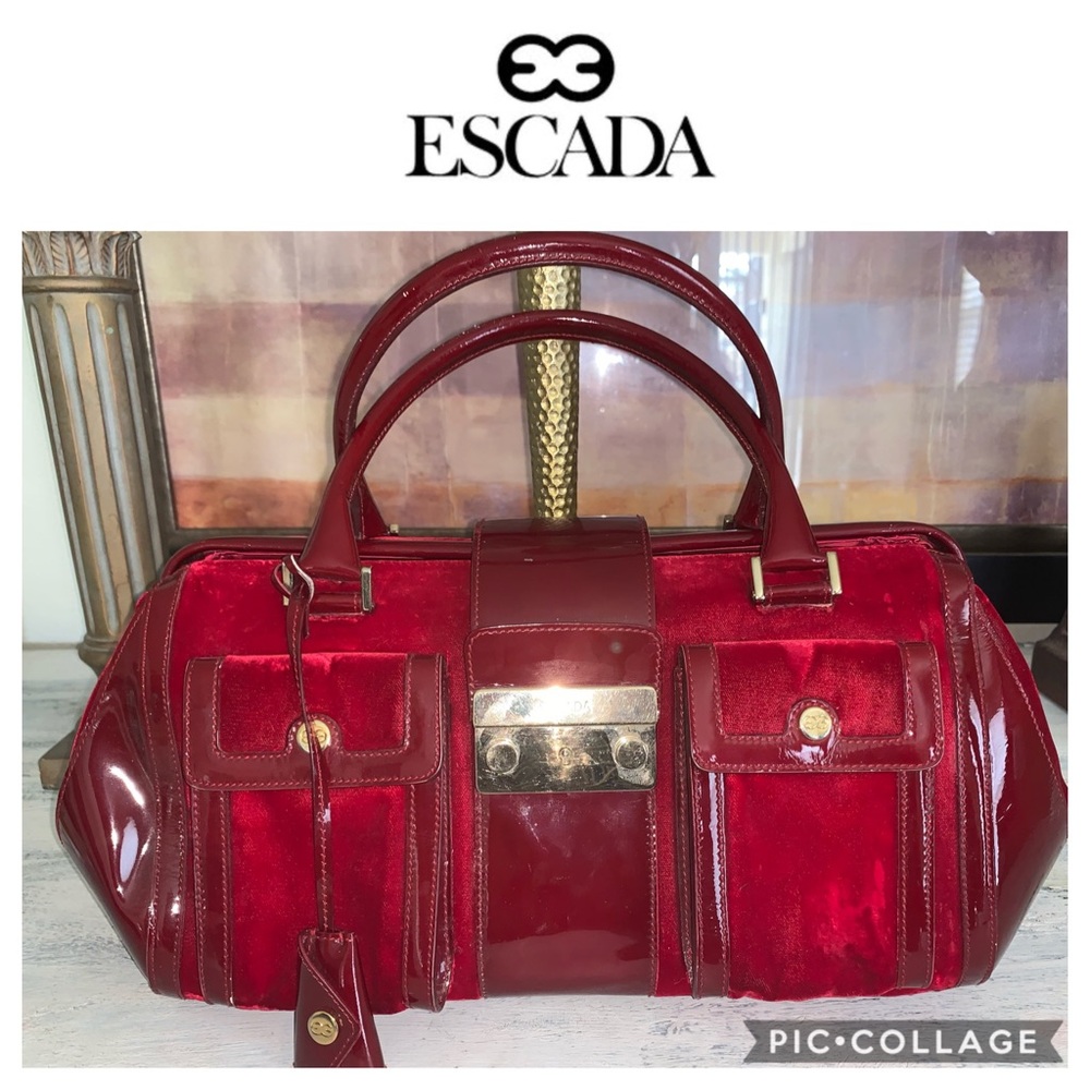 6 hr flash sale Escada vintage velvet bag